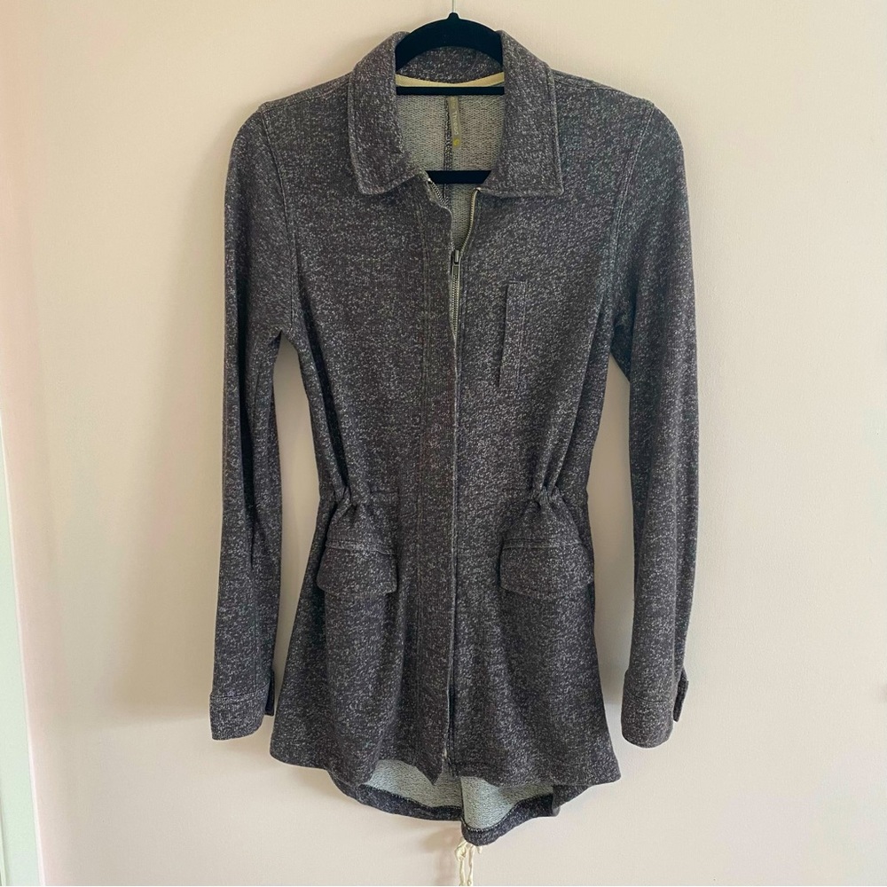 Cinched Gray Sweater